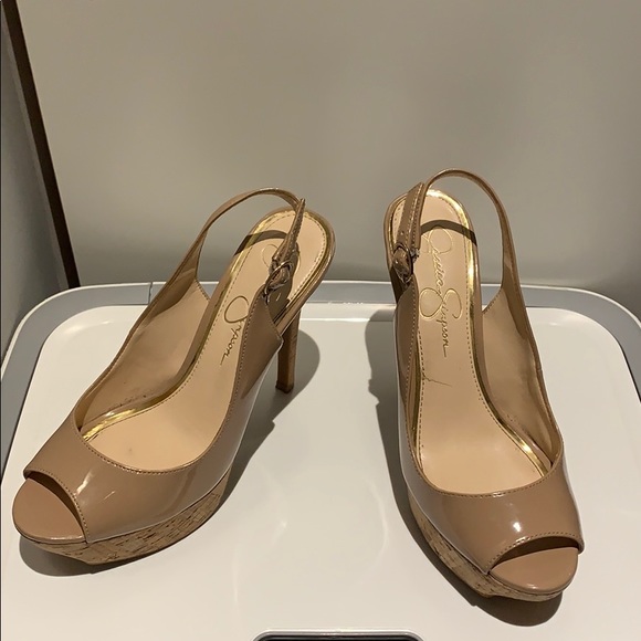 Jessica Simpson peep toe heels - Picture 1 of 4